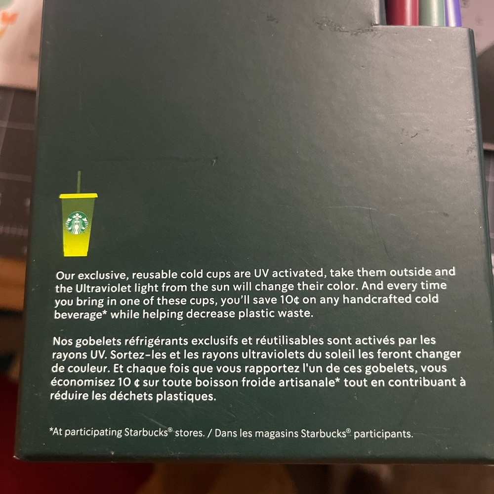 Starbucks Color-Changing Reusable Cold Cups - Picture 2 of 3